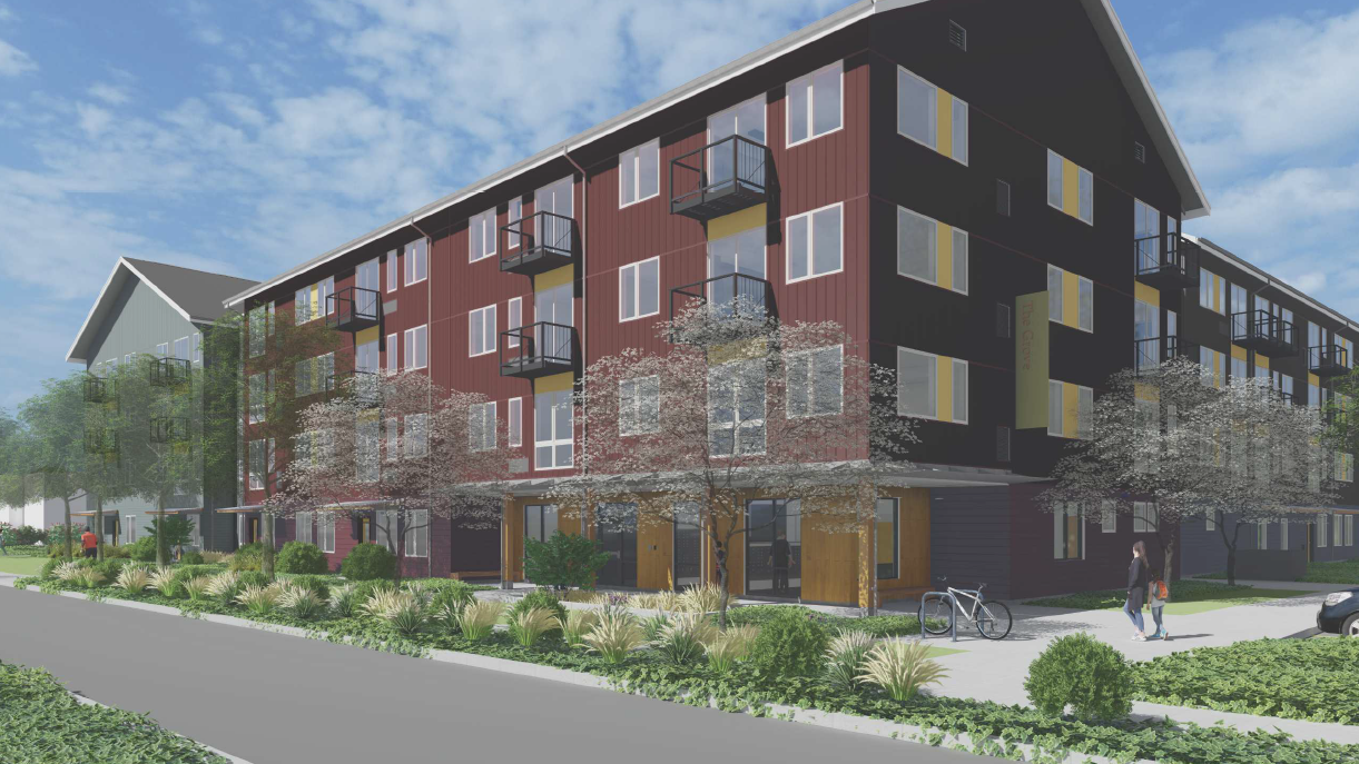Architectural rendering of Park Run Apartments